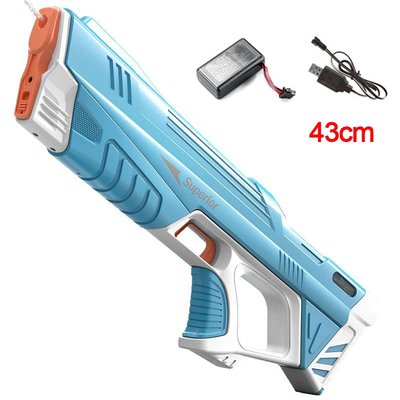Featured image for הבחירה המושלמת: 43cm Full Electric Automatic Water Storage Gun Toys Portable Children Summer Beach Outdoor Fight Fantasy Toys for Boys Kids Game